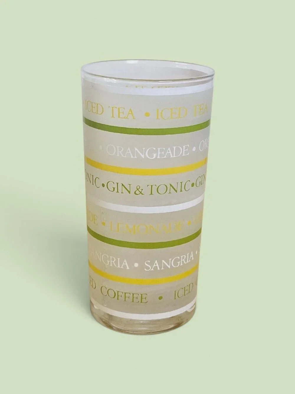 Vintage MCM Frosted Highball Glasses - Set of 4